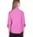 DP625W Devon & Jones Ladies’ Three-Quarter-Sleev CHARITY PINK back view