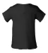 3400 Rabbit Skins® Infant Lap Shoulder T-shirt BLACK back view