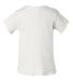 3400 Rabbit Skins® Infant Lap Shoulder T-shirt WHITE back view