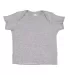 3400 Rabbit Skins® Infant Lap Shoulder T-shirt HEATHER front view
