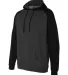 Independent Trading Co. - Raglan Hooded Pullover - Charcoal Heather/ Black side view