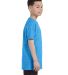 Gildan 5000B Youth Heavy Cotton Plain T shirt Bulk in Heather sapphire side view