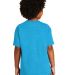 Gildan 5000B Youth Heavy Cotton Plain T shirt Bulk in Heather sapphire back view