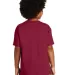 Gildan 5000B Heavyweight Cotton Youth T-shirt  in Cardinal red back view