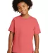 Gildan 5000B Heavyweight Cotton Youth T-shirt  in Coral silk front view