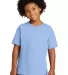 Gildan 5000B Heavyweight Cotton Youth T-shirt  in Light blue front view