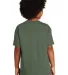 Gildan 5000B Heavyweight Cotton Youth T-shirt  in Military green back view