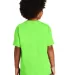 Gildan 5000B Heavyweight Cotton Youth T-shirt  in Neon green back view