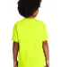 Gildan 5000B Heavyweight Cotton Youth T-shirt  in Safety green back view