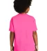 Gildan 5000B Heavyweight Cotton Youth T-shirt  in Safety pink back view