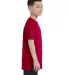 Gildan 5000B Heavyweight Cotton Youth T-shirt  in Garnet side view