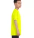 Gildan 5000B Heavyweight Cotton Youth T-shirt  in Safety green side view