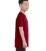 Gildan 5000B Heavyweight Cotton Youth T-shirt  in Cardinal red side view