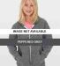 MT297 American Apparel Youth Salt & Pepper Hoodie Peppered Grey front view