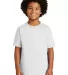 Gildan 2000B Ultra Cotton Youth T-shirt in White front view