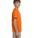 Gildan 2000B Ultra Cotton Youth T-shirt in S orange side view