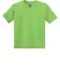 8000B Gildan Ultra Blend 50/50 Youth T-shirt in Lime front view