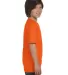 8000B Gildan Ultra Blend 50/50 Youth T-shirt in S orange side view