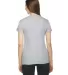 2102 American Apparel Girly Fine Jersey Tee Heather Grey back view