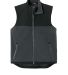 Cornerstone CSF751 CornerStone Fleece Overlay Vest in Charcoal/ Black
