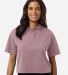 Allpro 41SPML Women's Pro-Flex Sorona® Boxy Polo in Deep Lavender