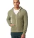 AA9590 Alternative Apparel Rocky Unisex Zip Up Hoo in Eco tr army grn front view