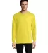 5286 Hanes® Heavyweight Long Sleeve T-shirt in Yellow front view