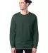 5286 Hanes® Heavyweight Long Sleeve T-shirt in Athletic dark green front view