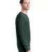 5286 Hanes® Heavyweight Long Sleeve T-shirt in Athletic dark green side view