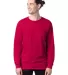 5286 Hanes® Heavyweight Long Sleeve T-shirt in Athletic crimson front view