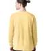5286 Hanes® Heavyweight Long Sleeve T-shirt in Athletic gold back view