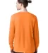 5286 Hanes® Heavyweight Long Sleeve T-shirt in Tennessee orange back view