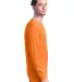 5286 Hanes® Heavyweight Long Sleeve T-shirt in Tennessee orange side view