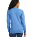 5286 Hanes® Heavyweight Long Sleeve T-shirt in Carolina blue back view