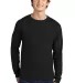 5286 Hanes® Heavyweight Long Sleeve T-shirt in Black front view