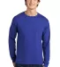 5286 Hanes® Heavyweight Long Sleeve T-shirt in Deep royal front view