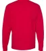 5286 Hanes® Heavyweight Long Sleeve T-shirt in Deep red back view