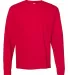 5286 Hanes® Heavyweight Long Sleeve T-shirt in Deep red front view