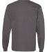 5286 Hanes® Heavyweight Long Sleeve T-shirt Smoke Grey back view
