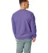 Hanes P160 ecosmart crewneck sweatshirt Purple back view