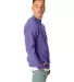 Hanes P160 ecosmart crewneck sweatshirt Purple side view
