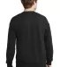 Hanes P160 ecosmart crewneck sweatshirt Black back view
