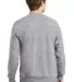 Hanes P160 ecosmart crewneck sweatshirt Light Steel back view