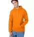 P170 Hanes PrintPro XP Comfortblend Hooded Sweatsh in Safety orange front view