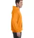 P170 Hanes PrintPro XP Comfortblend Hooded Sweatsh in Safety orange side view