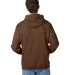 P170 Hanes PrintPro XP Comfortblend Hooded Sweatsh in Army brown back view