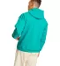 P170 Hanes PrintPro XP Comfortblend Hooded Sweatsh in Athletic teal back view