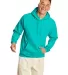 P170 Hanes PrintPro XP Comfortblend Hooded Sweatsh in Athletic teal front view