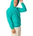 P170 Hanes PrintPro XP Comfortblend Hooded Sweatsh in Athletic teal side view