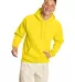 P170 Hanes PrintPro XP Comfortblend Hooded Sweatsh in Athletic yellow front view